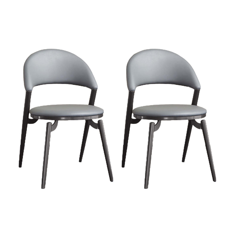 Stile glam a glam aprire la sedia da pranzo in metallo in metallo