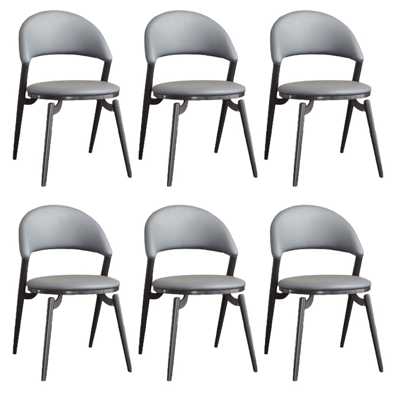 Stile glam a glam aprire la sedia da pranzo in metallo in metallo