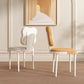 Silla de comedor lateral de cuero sinté de cuero sinté de falso interior contemporáneo