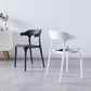 Zeitgenössischer Indoor-Außen-Plastik Open Back Stapel Dining Side Stuhl