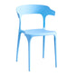 Zeitgenössischer Indoor-Außen-Plastik Open Back Stapel Dining Side Stuhl