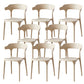 Zeitgenössischer Indoor-Außen-Plastik Open Back Stapel Dining Side Stuhl