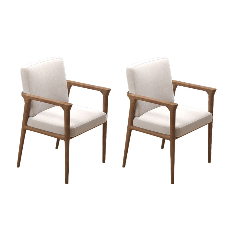 Zeitgenössischer Esszimmer Massives Holz offener Rückseite Esstuhl