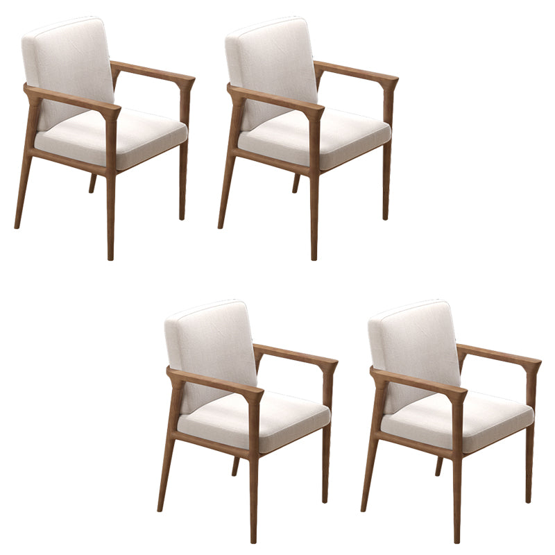 Zeitgenössischer Esszimmer Massives Holz offener Rückseite Esstuhl