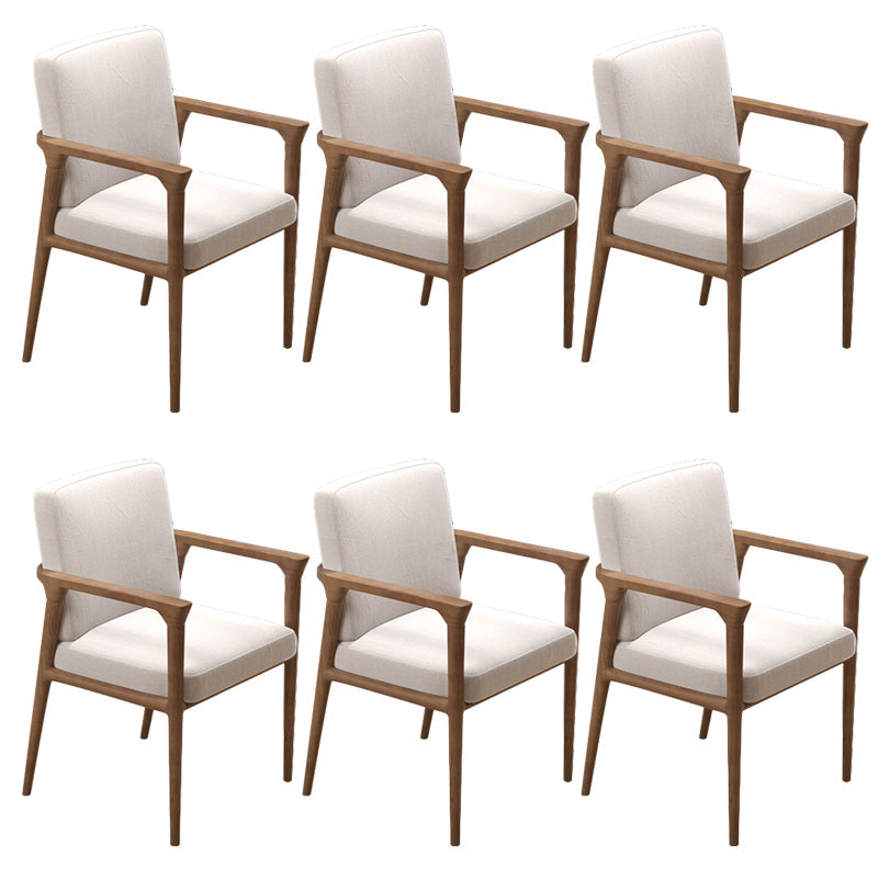 Zeitgenössischer Esszimmer Massives Holz offener Rückseite Esstuhl