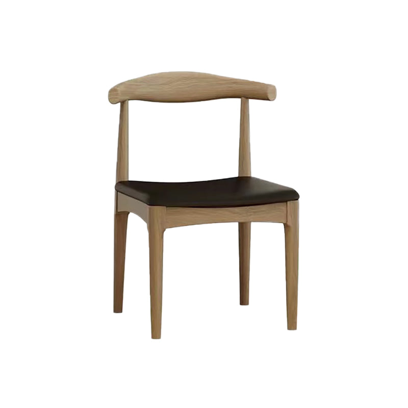 Zeitgenössischer Esszimmer Massives Holz offener Rückseite Esstuhl