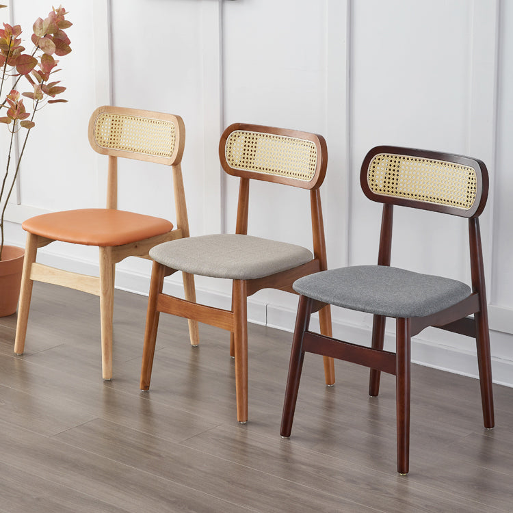 Contemporary Indoor Solid Wood Open Back Dining Side Chair for Restaurant Clearhalo 'Dining Chairs' 'Dining Tables & Seating' 'dining_chair' 'furn' 'furn_dining_chair' 'Furniture' 'Kitchen & Dining Furniture' 7747862