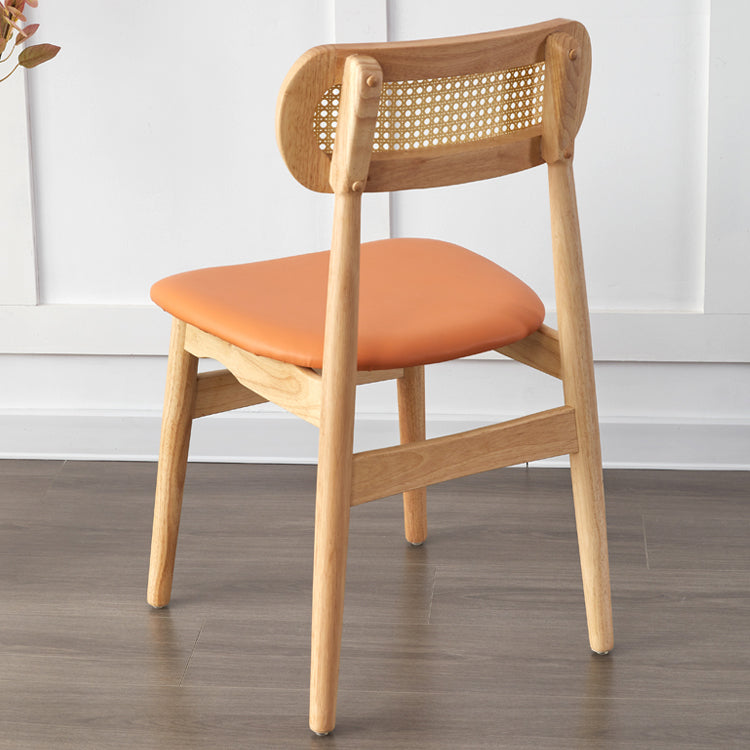 Contemporary Indoor Solid Wood Open Back Dining Side Chair for Restaurant Clearhalo 'Dining Chairs' 'Dining Tables & Seating' 'dining_chair' 'furn' 'furn_dining_chair' 'Furniture' 'Kitchen & Dining Furniture' 7747868
