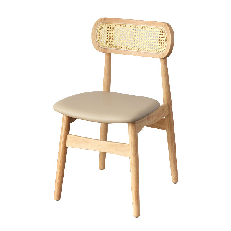 Contemporary Indoor Solid Wood Open Back Dining Side Chair for Restaurant Clearhalo 'Dining Chairs' 'Dining Tables & Seating' 'dining_chair' 'furn' 'furn_dining_chair' 'Furniture' 'Kitchen & Dining Furniture' 7747870