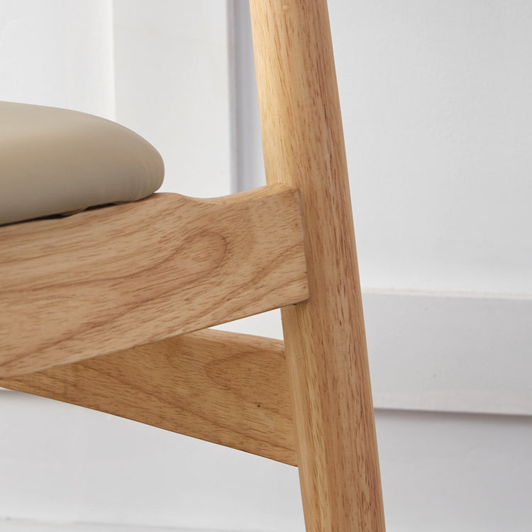 Contemporary Indoor Solid Wood Open Back Dining Side Chair for Restaurant Clearhalo 'Dining Chairs' 'Dining Tables & Seating' 'dining_chair' 'furn' 'furn_dining_chair' 'Furniture' 'Kitchen & Dining Furniture' 7747874