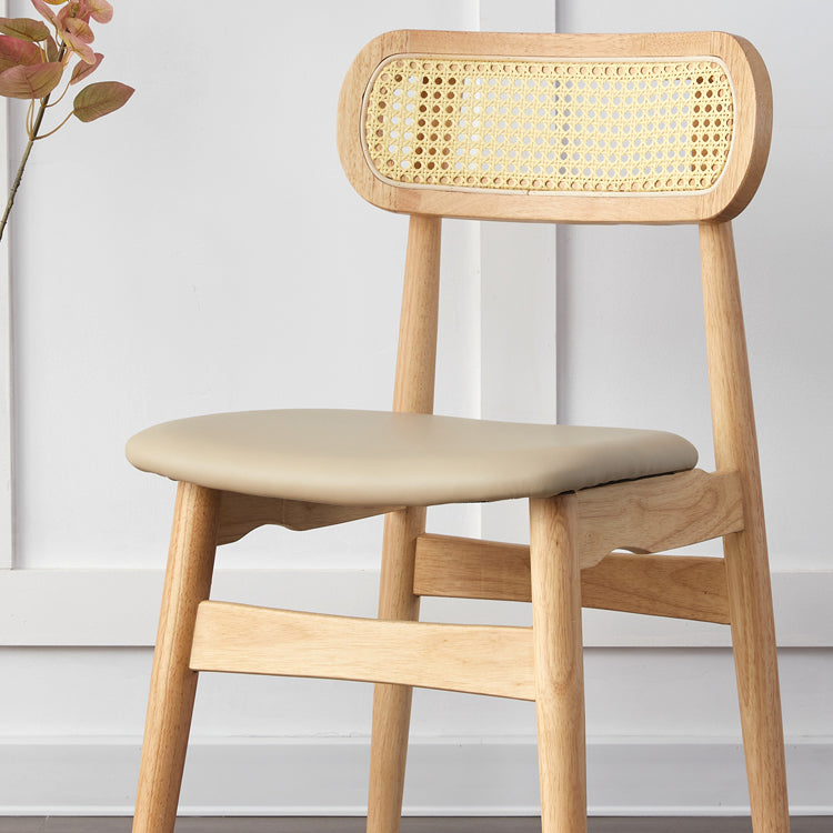 Contemporary Indoor Solid Wood Open Back Dining Side Chair for Restaurant Clearhalo 'Dining Chairs' 'Dining Tables & Seating' 'dining_chair' 'furn' 'furn_dining_chair' 'Furniture' 'Kitchen & Dining Furniture' 7747877