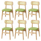 Contemporary Indoor Solid Wood Open Back Dining Side Chair for Restaurant Green 6 Piece Set Natural Wood Clearhalo 'Dining Chairs' 'Dining Tables & Seating' 'dining_chair' 'furn' 'furn_dining_chair' 'Furniture' 'Kitchen & Dining Furniture' 7747882