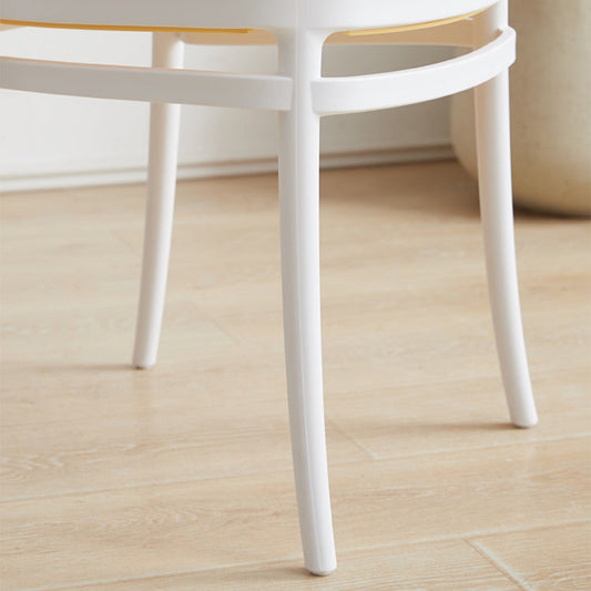 Contemporary Indoor Plastic Open Back Stackable Dining Side Chair Clearhalo 'Dining Chairs' 'Dining Tables & Seating' 'dining_chair' 'furn' 'furn_dining_chair' 'Furniture' 'Kitchen & Dining Furniture' 7747926