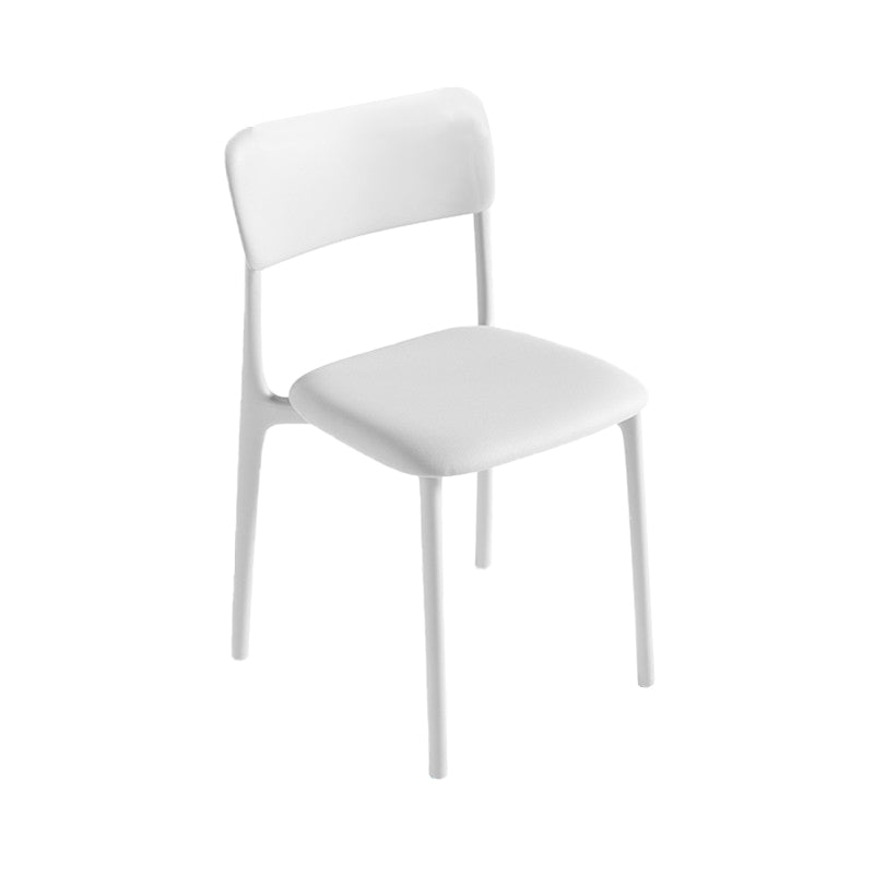Sedie da pranzo moderne senza braccio sedie da pranzo in plastica aperta per sala da pranzo