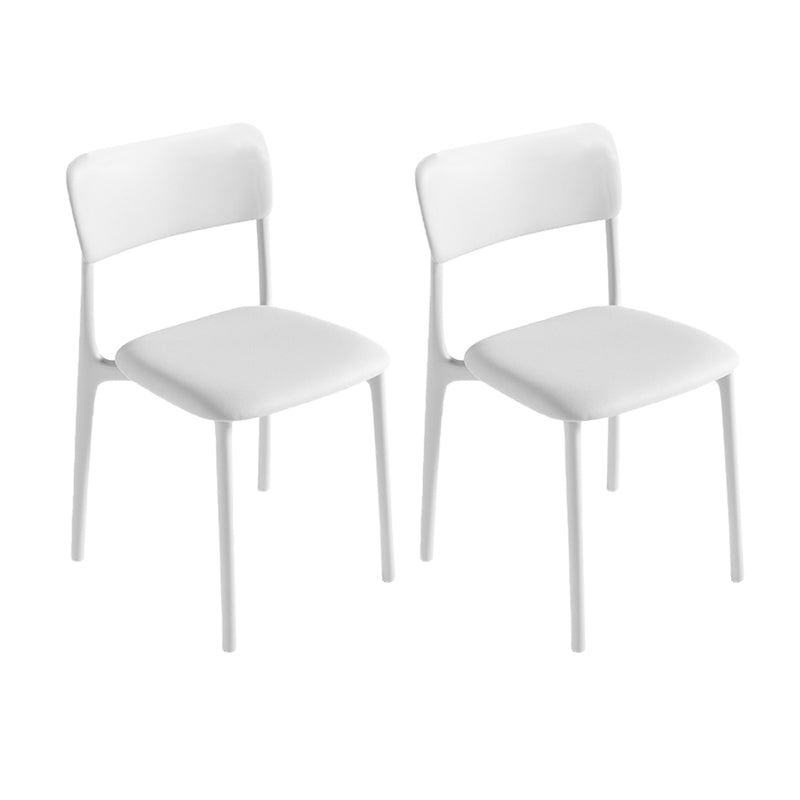 Sedie da pranzo moderne senza braccio sedie da pranzo in plastica aperta per sala da pranzo