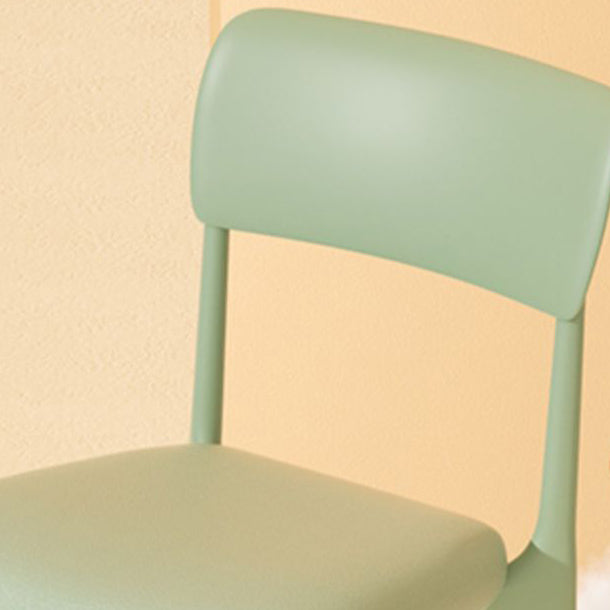 Sedie da pranzo moderne senza braccio sedie da pranzo in plastica aperta per sala da pranzo