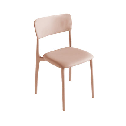 Sedie da pranzo moderne senza braccio sedie da pranzo in plastica aperta per sala da pranzo