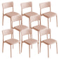 Sedie da pranzo moderne senza braccio sedie da pranzo in plastica aperta per sala da pranzo