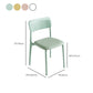 Sedie da pranzo moderne senza braccio sedie da pranzo in plastica aperta per sala da pranzo