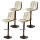 Style moderne tabouret de bar rembourré à réglage rotatif avec des jambes en métal