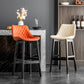Contemporary Solid Wood Legs Faux Leather Indoor Bar Stools with Footrest Clearhalo 'Bar Furniture' 'Bar Stools' 'bar_stools' 'furn' 'furn_bar_stools' 'Furniture' 'Kitchen & Dining Furniture' 7748268