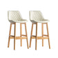 Contemporary Solid Wood Legs Faux Leather Indoor Bar Stools with Footrest Natural White 2 Piece Set Clearhalo 'Bar Furniture' 'Bar Stools' 'bar_stools' 'furn' 'furn_bar_stools' 'Furniture' 'Kitchen & Dining Furniture' 7748319