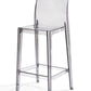 Contemporary Acrylic Low Back Armless Bar Stool with Footrest Clearhalo 'Bar Furniture' 'Bar Stools' 'bar_stools' 'furn' 'furn_bar_stools' 'Furniture' 'Kitchen & Dining Furniture' 7748622