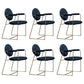 Blue and Gold Contemporary Faux Leather Dining Accent Chair for Home 6 Piece Set Clearhalo 'Dining Chairs' 'Dining Tables & Seating' 'dining_chair' 'furn' 'furn_dining_chair' 'Furniture' 'Kitchen & Dining Furniture' 7748848