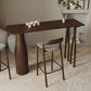 1/3 Pieces Contemporary Rectangle Solid Wood Pub Table with High Stools