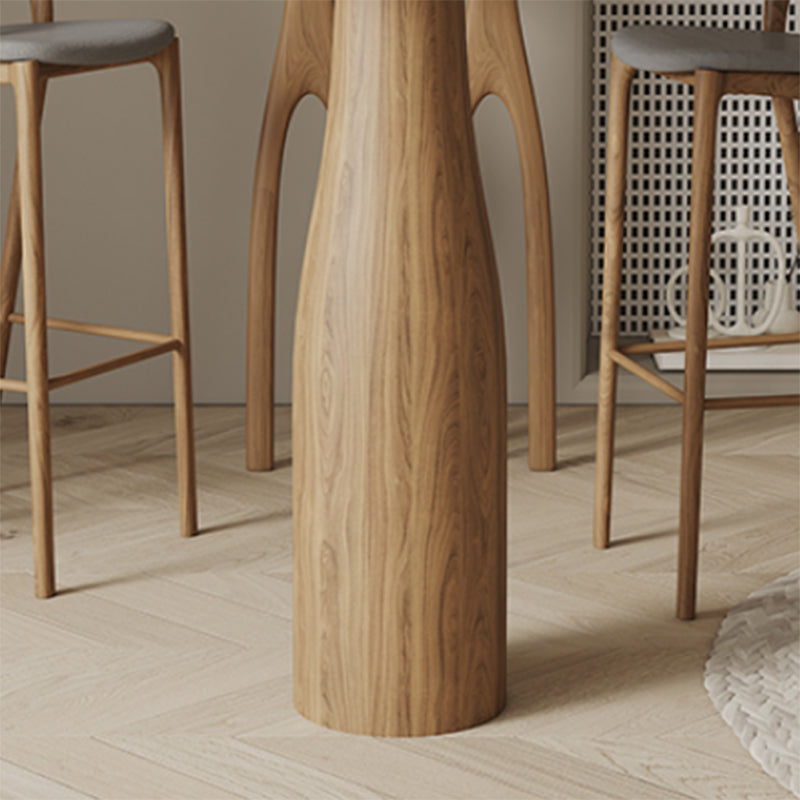 1/3 Pieces Contemporary Rectangle Solid Wood Pub Table with High Stools