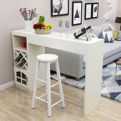 Mesa de bar rectangular con pedestal doble contemporánea para cocina, comedor