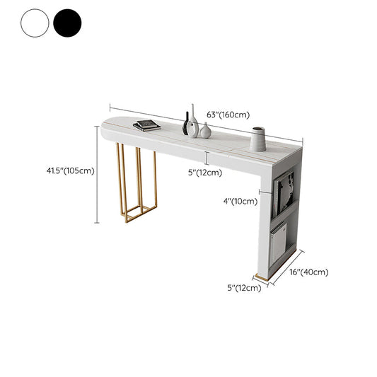 Contemporary Sintered Stone Dining Bar Table for Kitchen Dining Room Clearhalo 'Bar Furniture' 'Bar Tables' 'bar_tables' 'furn' 'furn_bar_tables' 'Furniture' 'Kitchen & Dining Furniture' 7749106