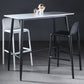 Indoor Modern Rectangle Trestle Bar Dining Table with Metal Legs Clearhalo 'Bar Furniture' 'Bar Tables' 'bar_tables' 'furn' 'furn_bar_tables' 'Furniture' 'Kitchen & Dining Furniture' 7749112