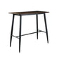 Indoor Modern Rectangle Trestle Bar Dining Table with Metal Legs Clearhalo 'Bar Furniture' 'Bar Tables' 'bar_tables' 'furn' 'furn_bar_tables' 'Furniture' 'Kitchen & Dining Furniture' 7749118