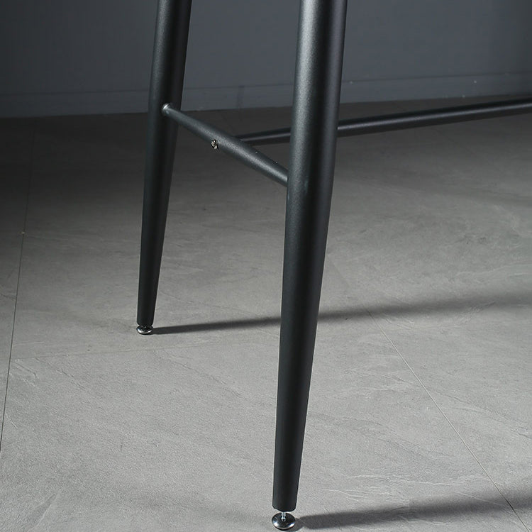 Indoor Modern Rectangle Trestle Bar Dining Table with Metal Legs Clearhalo 'Bar Furniture' 'Bar Tables' 'bar_tables' 'furn' 'furn_bar_tables' 'Furniture' 'Kitchen & Dining Furniture' 7749121