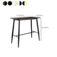 Indoor Modern Rectangle Trestle Bar Dining Table with Metal Legs Clearhalo 'Bar Furniture' 'Bar Tables' 'bar_tables' 'furn' 'furn_bar_tables' 'Furniture' 'Kitchen & Dining Furniture' 7749124