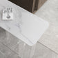 Modern White Stone Top Bistro Table with Acrylic Base for Small Places Clearhalo 'Bar Furniture' 'Bar Tables' 'bar_tables' 'furn' 'furn_bar_tables' 'Furniture' 'Kitchen & Dining Furniture' 7749202