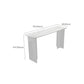 Modern White Stone Top Bistro Table with Acrylic Base for Small Places Clearhalo 'Bar Furniture' 'Bar Tables' 'bar_tables' 'furn' 'furn_bar_tables' 'Furniture' 'Kitchen & Dining Furniture' 7749211