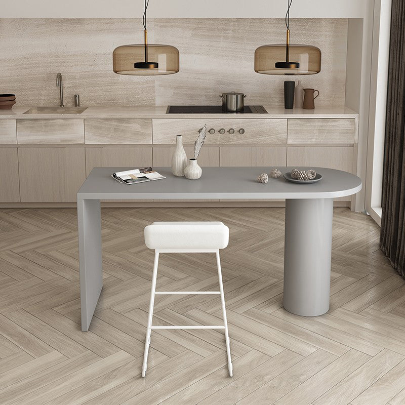 Indoor Contemporary Solid Wood Double pedestal Bar Dining Table Clearhalo 'Bar Furniture' 'Bar Tables' 'bar_tables' 'furn' 'furn_bar_tables' 'Furniture' 'Kitchen & Dining Furniture' 7749212