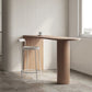 Indoor Contemporary Solid Wood Double pedestal Bar Dining Table Natural Without Chairs Clearhalo 'Bar Furniture' 'Bar Tables' 'bar_tables' 'furn' 'furn_bar_tables' 'Furniture' 'Kitchen & Dining Furniture' 7749214