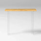 Contemporary Solid Wood Acrylic Base Bar Table for Kitchen Dining Room
