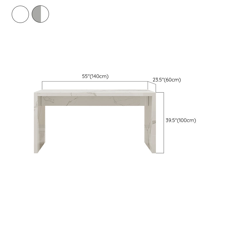 Contemporary Living Room Rectangle Double pedestal Bar Dining Table Clearhalo 'Bar Furniture' 'Bar Tables' 'bar_tables' 'furn' 'furn_bar_tables' 'Furniture' 'Kitchen & Dining Furniture' 7749256