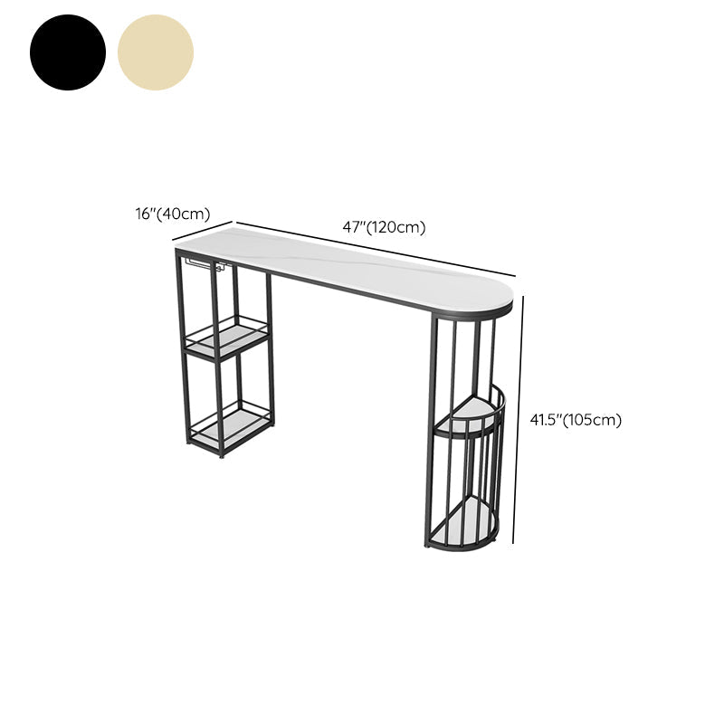 Contemporary Style 1/2/3 Pieces Stone Specialty Bar Table Set for Indoor
