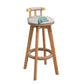 1/3 Pieces Modern Solid Wood Round Pub Table with High Stools
