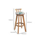 1/3 Pieces Modern Solid Wood Round Pub Table with High Stools
