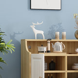 Contemporary Style Wood Adjustable Shelving Buffet Sideboard with Cabinets Clearhalo 'buffet_sideboard' 'Buffets & Sideboards' 'furn' 'furn_buffet_sideboard' 'Furniture' 'Kitchen & Dining Furniture' 7749377