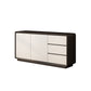 Modern Style Wood Sideboard Cabinet with Cabinets and Drawers Black White Clearhalo 'buffet_sideboard' 'Buffets & Sideboards' 'furn' 'furn_buffet_sideboard' 'Furniture' 'Kitchen & Dining Furniture' 7749459