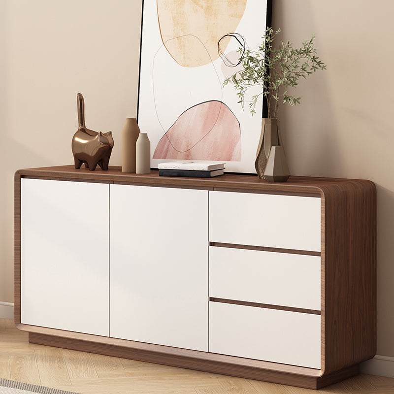 Modern Style Wood Sideboard Cabinet with Cabinets and Drawers Clearhalo 'buffet_sideboard' 'Buffets & Sideboards' 'furn' 'furn_buffet_sideboard' 'Furniture' 'Kitchen & Dining Furniture' 7749460