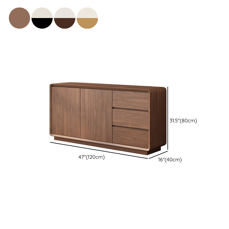 Modern Style Wood Sideboard Cabinet with Cabinets and Drawers Clearhalo 'buffet_sideboard' 'Buffets & Sideboards' 'furn' 'furn_buffet_sideboard' 'Furniture' 'Kitchen & Dining Furniture' 7749469