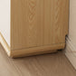Gabinete de madera de estantería ajustable de estilo contemporáneo con gabinetes y cajones